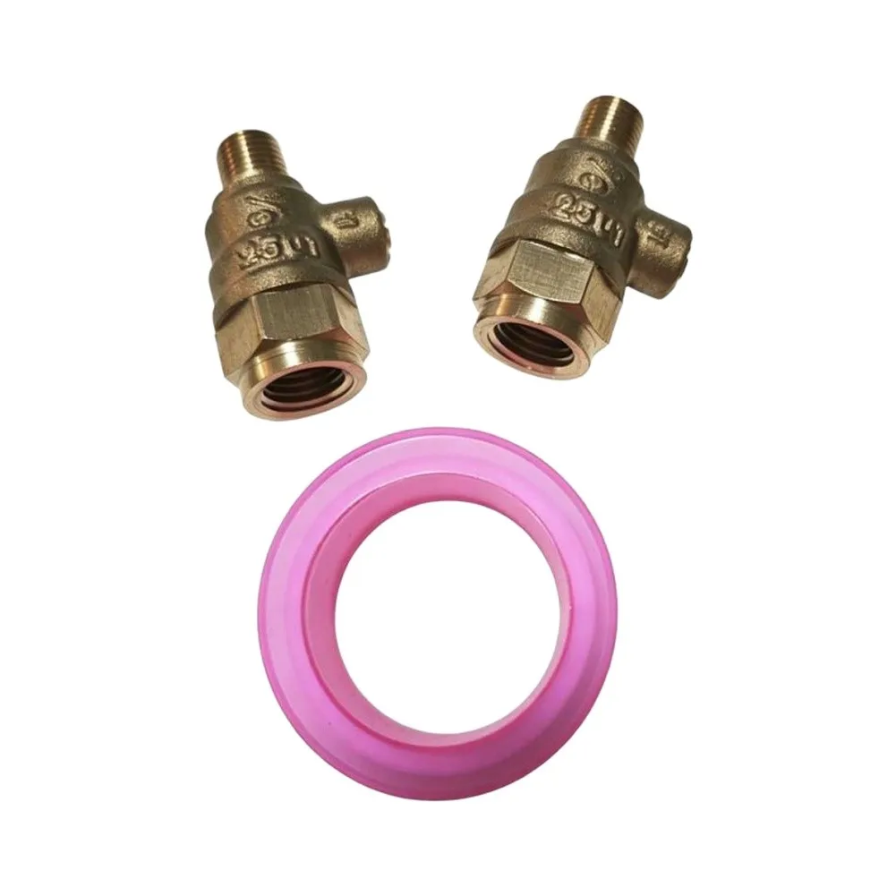 Brass Test Stopcock Kit Compatible with Spray Backflow Prevention Devices and Standard Vacuum Pressure Shut Off Valves