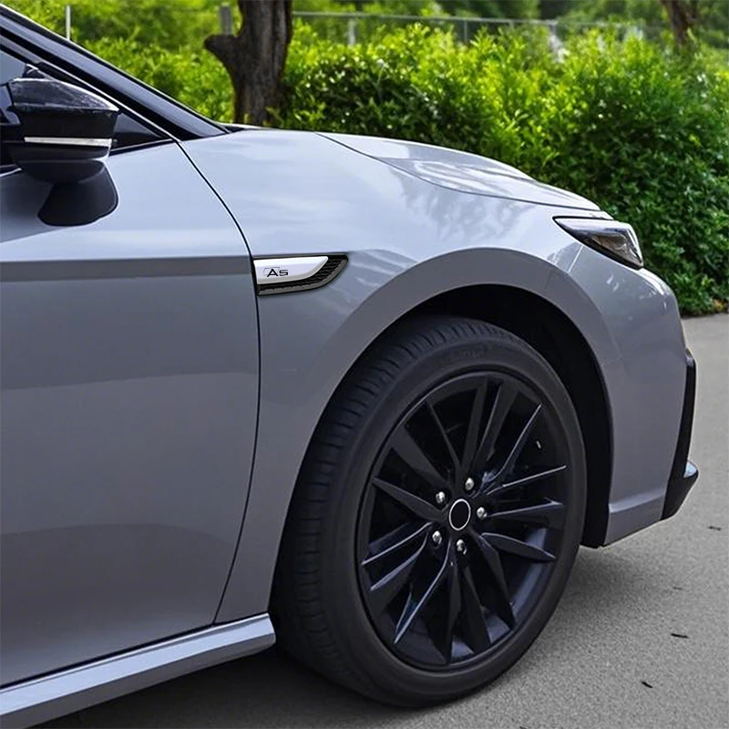 

Creative Car ABS Mudguard Sticker Auto Body Decal Decoration For Audi A5 Car Accessorie ABS resin automobile side baffle