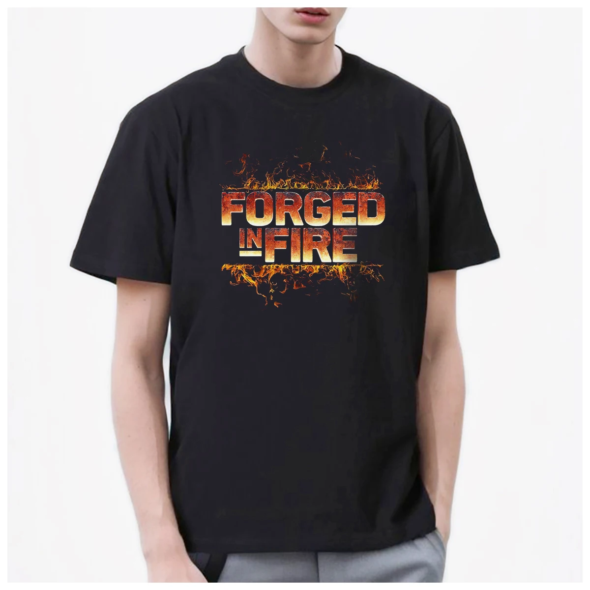 Forged in Fire Bladesmith Forging blade weapon men's t shirts Women Fashion 100% Cotton summer casual Breathable Couple tee y2k