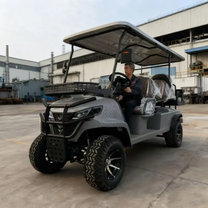 أعلى السرعة ​ ​ عربة جولف للطرق الوعرة 63 كم/ساعة 4WD، عربة جولف مخصصة قوية بقدرة 7000 وات MMC
