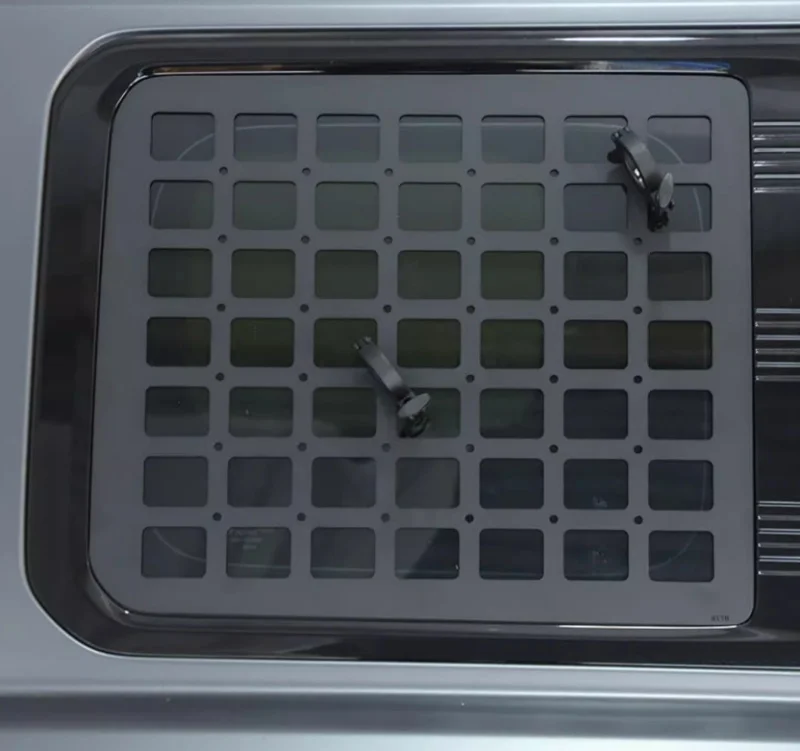 درع النافذة الخلفية للسيارة شبكة مقاومة للانفجار مناسبة لـ Haval H9 2024 لوحة حماية النافذة الخلفية المعدلة مع حامل حديد #4