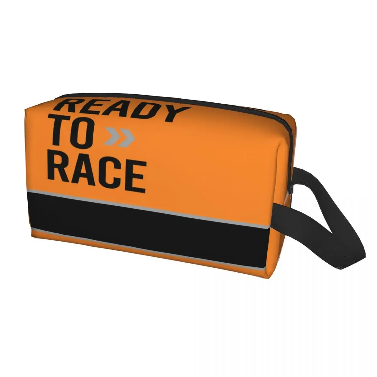 Ready To Race Toiletry Bag for Cross Motocross Bitumen Bike Life Makeup Cosmetic Organizer Lady Beauty Storage Dopp Kit Box