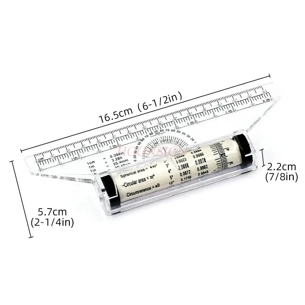 1pcs Parallel ruler professional design drawing ruler translation ruler angle hand drawn design drawing circle grid ruler
