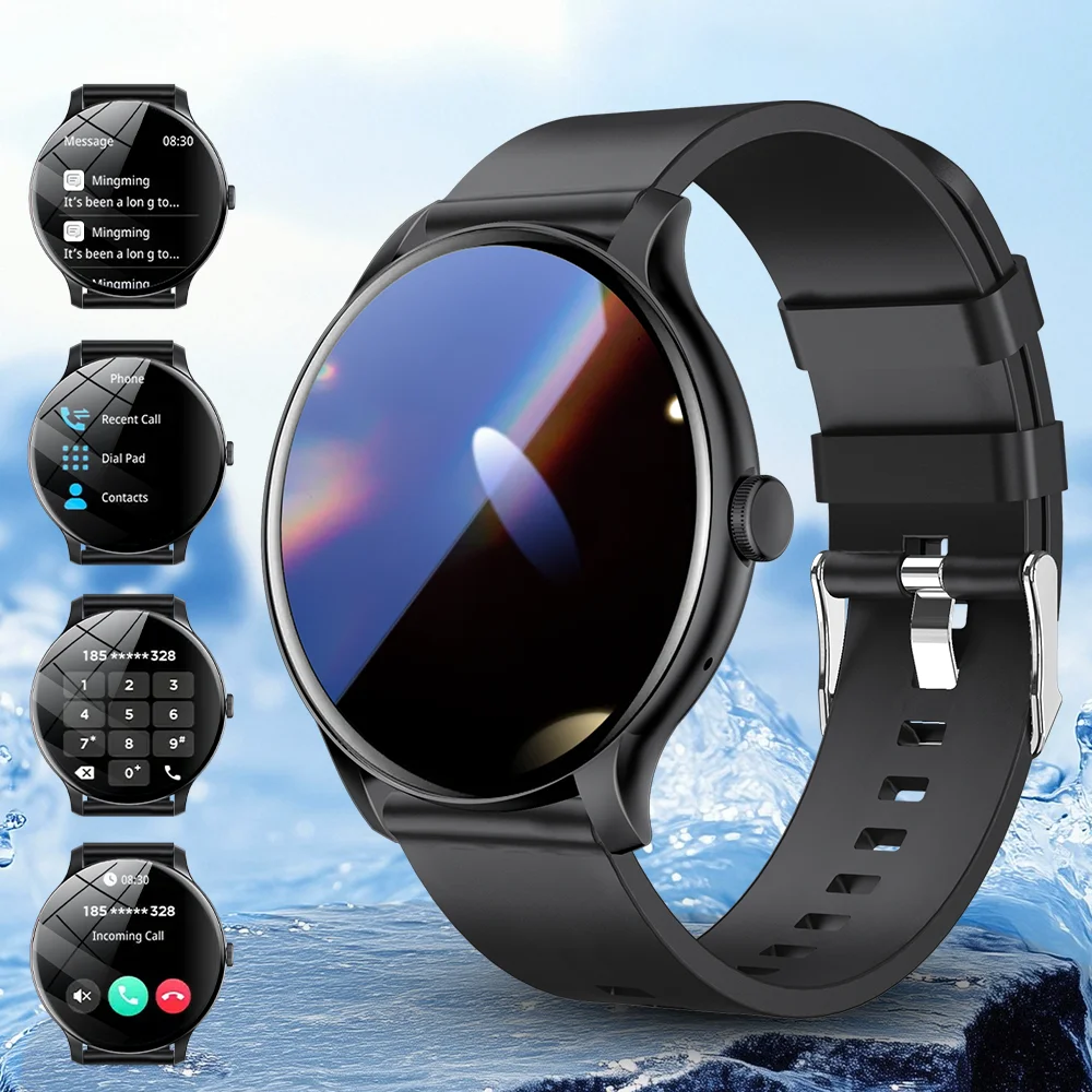 Nouvelle Montre Connectée 2026 avec Écran HD 1,52 pouces, Appel Bluetooth, Suivi d'Activité, Moniteur de Fréquence Cardiaque, Caméra à Distance, Contrôle Musical – Idéale pour le Sport et comme Cadeau