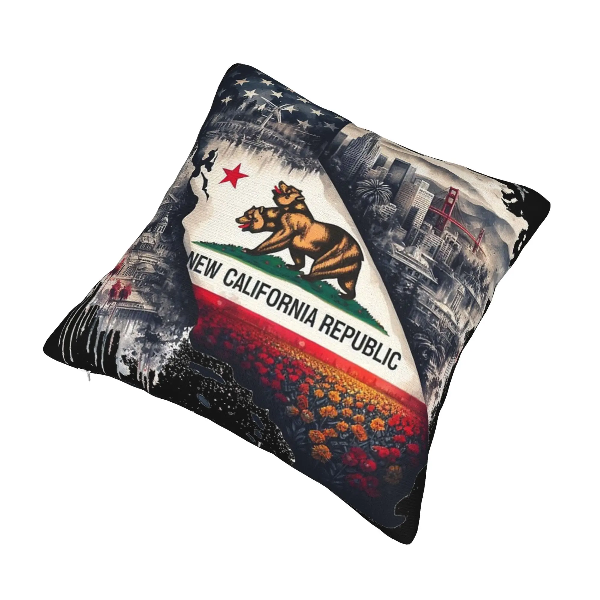 Republic California Pillow Cover Accessories Soft Cushion Cover Decorative  Pillow Case Cover Bed Multi-Size