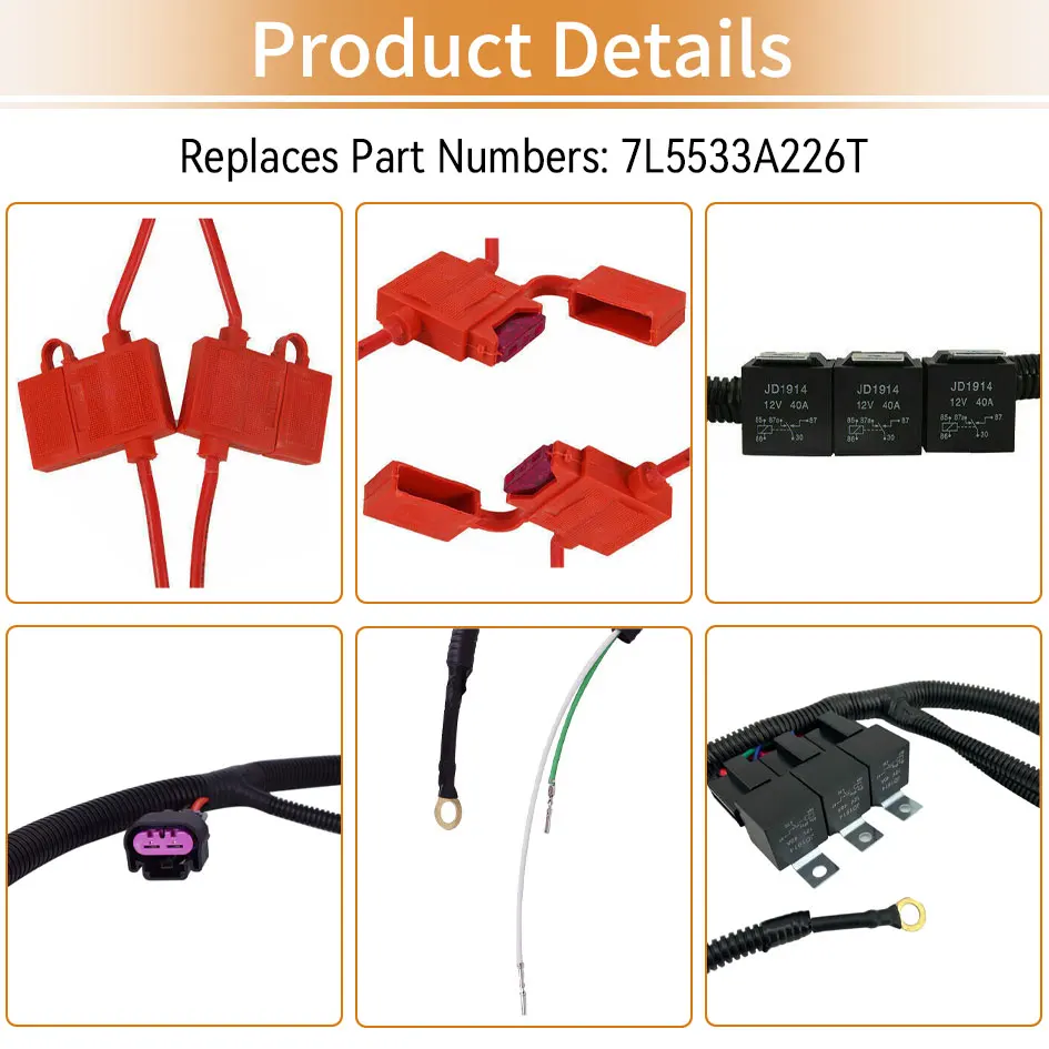 Cablaggio elettrico a doppia ventola di aggiornamento muslimfit per GM 1999-2006 Kit cablaggio ventola di raffreddamento elettrica di controllo ECU