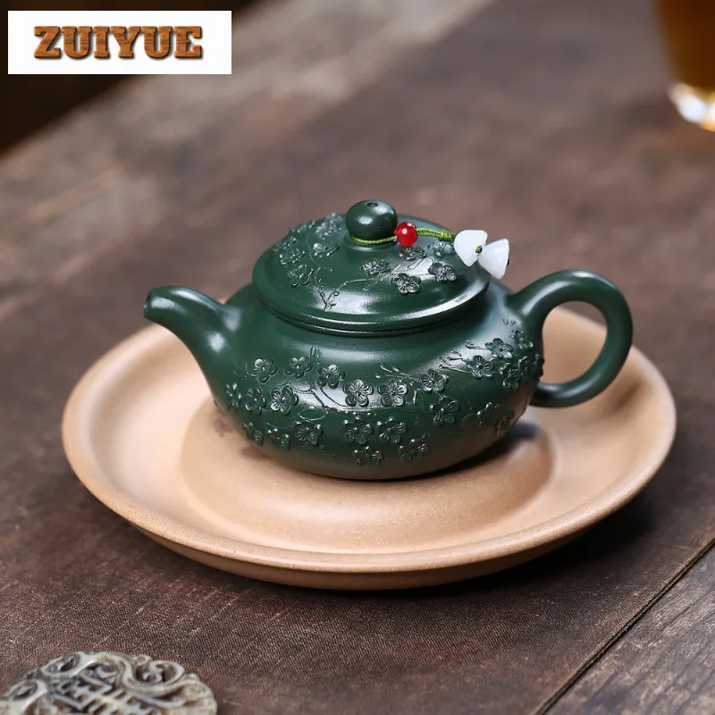 

170ml High-end Yixing Purple Clay Teapots Handmade Antique Pot Raw Ore green Mud Kettle with Filter Chinese Zisha Tea Set Cafes