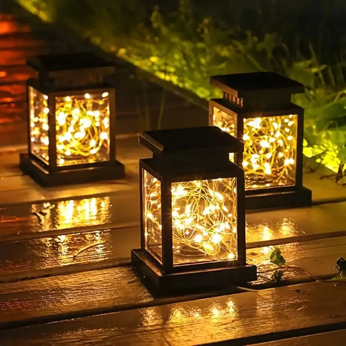 

Solar Star Copper Wire Palace Lantern Lamp Waterproof Outdoor Decorative Lights for Courtyard Garden Villa Terrace Courtyard