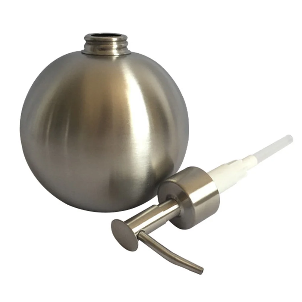

1Pcs Stainless Steel Soap Dispenser Press Type Bottle Safe Material Home Outdoor Decor Silver Dispensers