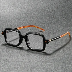 KAMMPT Vintage Square Optical Frames Men New Fashion Blue Light Blocking Glasses Women Trendy Punk Brand Design Deocr Eyeglasses