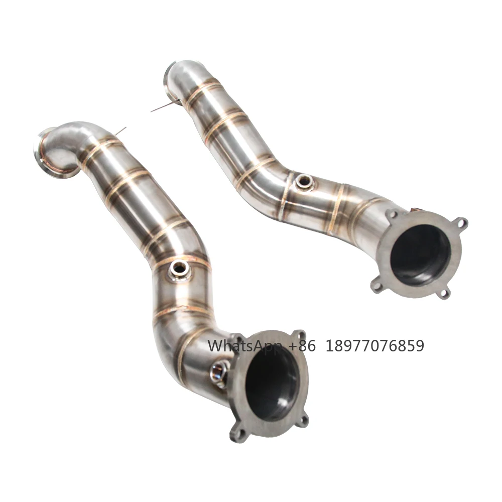 

KYOSTAR New 304 Stainless Steel Race Downpipe For McLaren 720S 765LT M840T 4.0TT V8 Engine Car Model Application