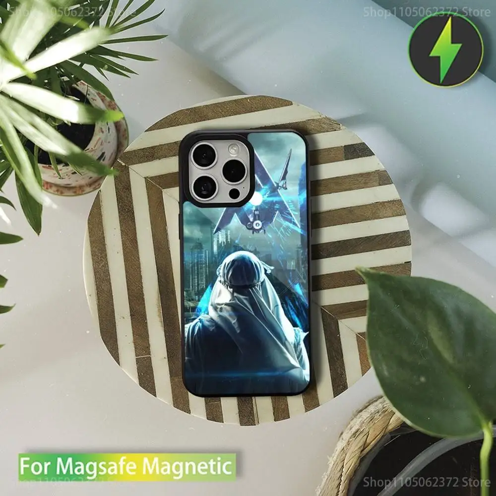 Capa de telefone A-Alan W-Walker N-Norway-DJ para iPhone 16,17,15,14,13,12,11,Pro,Max,Plus,Mini,Magsafe, capa de carregamento sem fio magnética