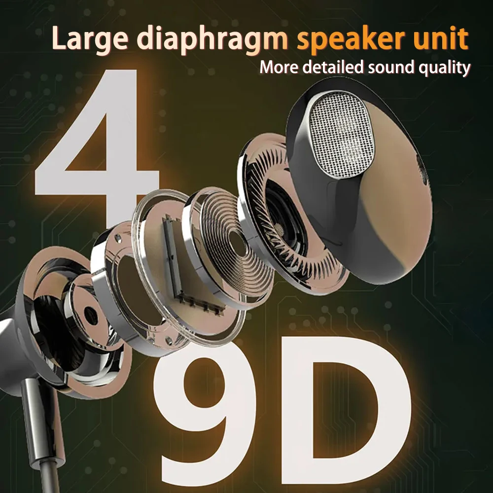 TWS Super Power Wireless Headphones Bluetooth Earphones Neckband Magnetic Earbuds LED Display Sports Headset Stereo With Mic image 6