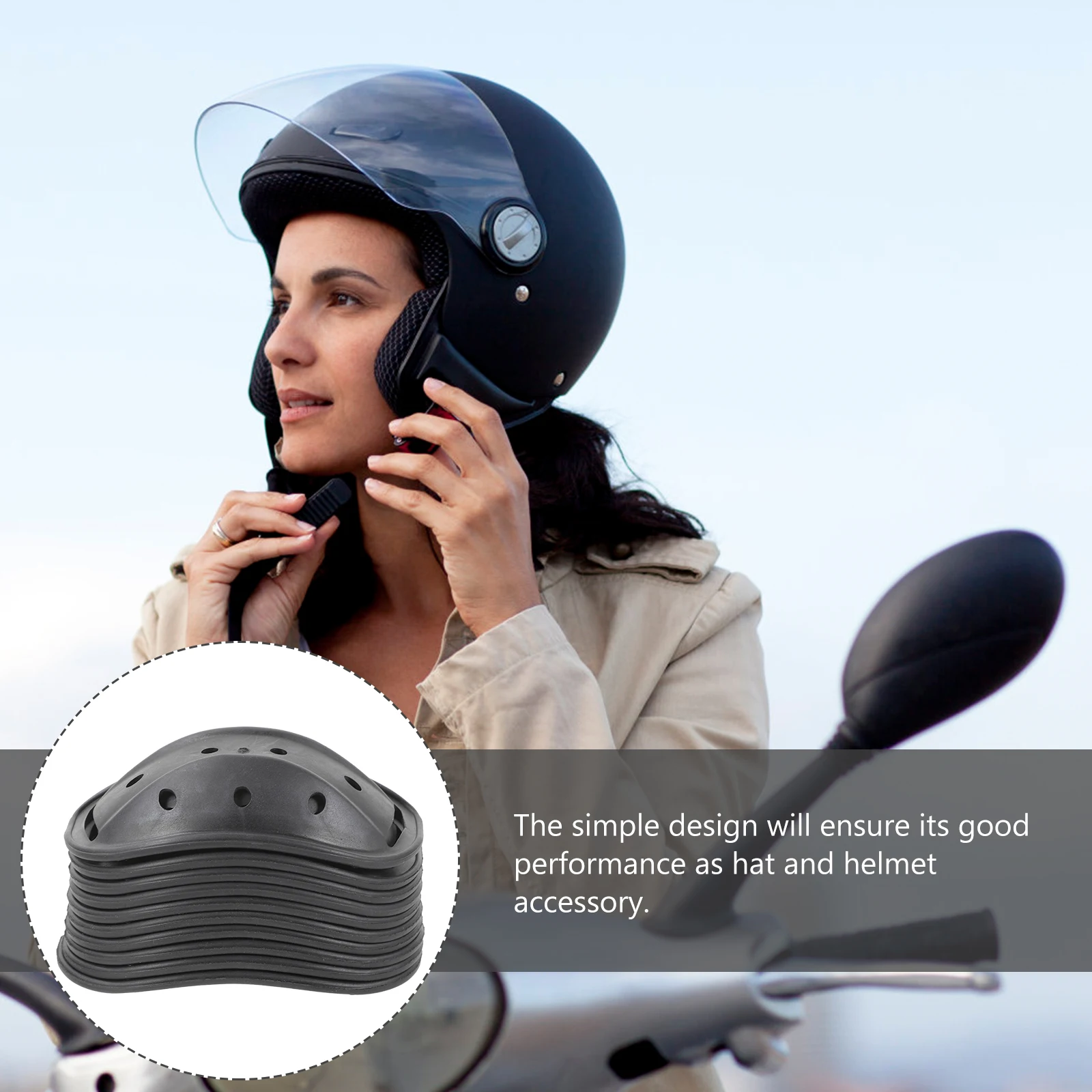 

10pcs Hard Hat Chin Pad Protective Liner Universal Lightweight Durable Wear-Resistant Safety Accessory Construction Chin