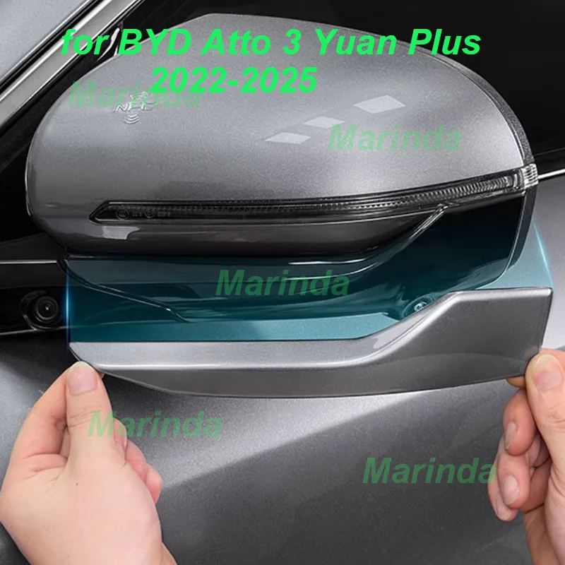

Car Rearview Mirror Anti-collision Strip for BYD Yuan Plus Atto 3 2022-2025 Rearview Mirror Anti-scratch Exterior Accessories