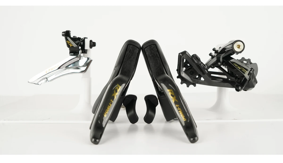 LTWOO RX 2x12-Gang, 24s Rennrad-Gruppensatz 4-teilig, Carbon-Schalthebel + Carbon-Schaltwerk + Umwerfer – Detail 2
