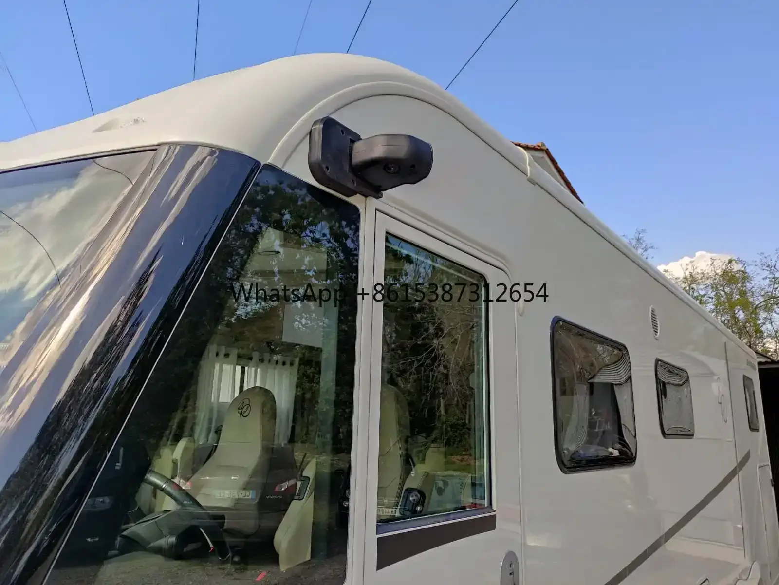 JPM-1206 شاشة IPS مقاس 12.3 بوصة، مرآة الرؤية الخلفية للسيارة الإلكترونية، نظام احتياطي لشاحنة الحافلة بدون مرآة #5