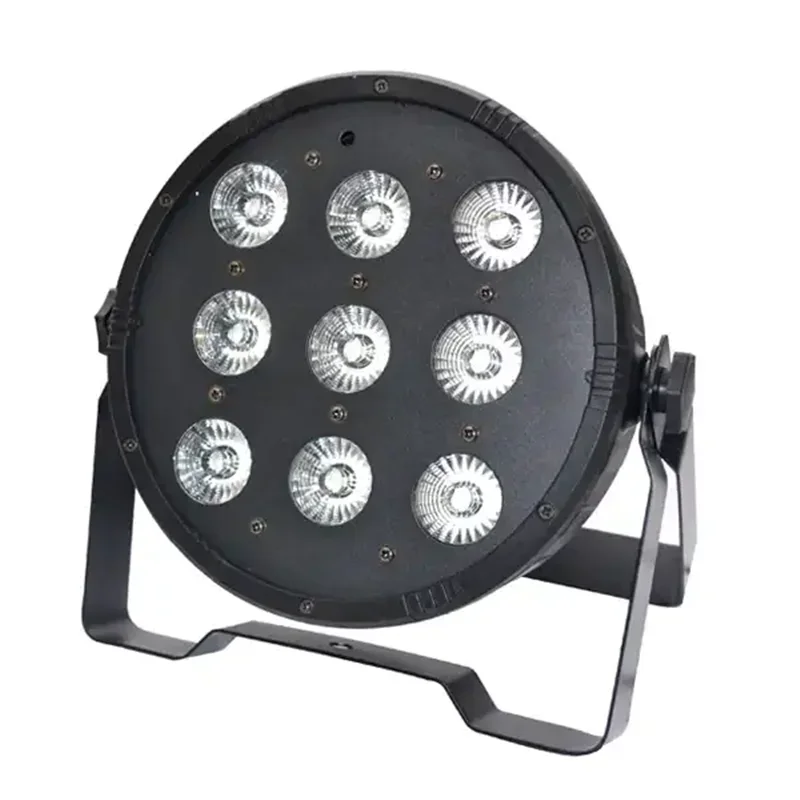 Pop LED Flat Par Light 9x10W RGBW Full Color Par Up Light Wedding Disco Party Bar DMX512 LED Stage Wash Light Stage Show