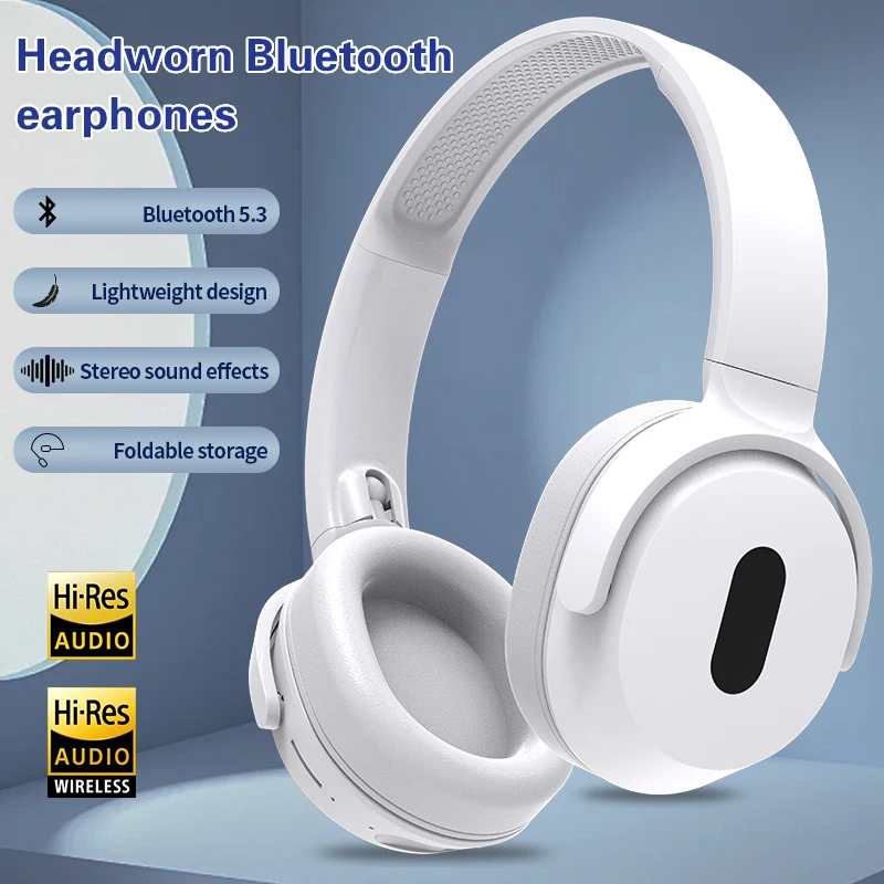 Hifi Headset Bluetooth Headphone True Wireless Sports with Headset Noise Reduction Computer Gaming Long Life High Sound Quality