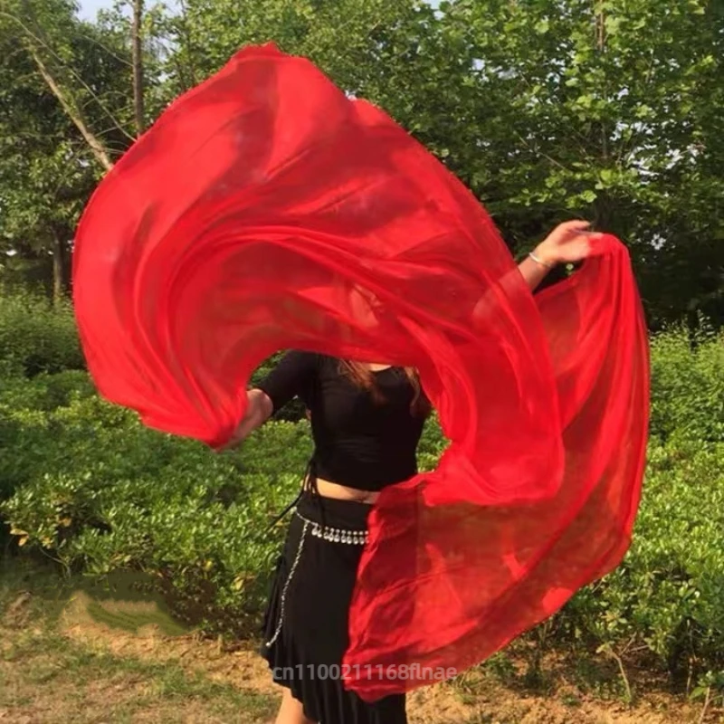 

Шаль из 100% шелковой вуали для танца живота, женский шарф, аксессуары для одежды, ручная роспись, шелковая вуаль, вуаль для танца живота, аксессуары