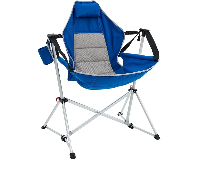 Customized Simple Heavy Duty Swing  Camping Beach Chair with Pillow Compact Backpacking for Picnic