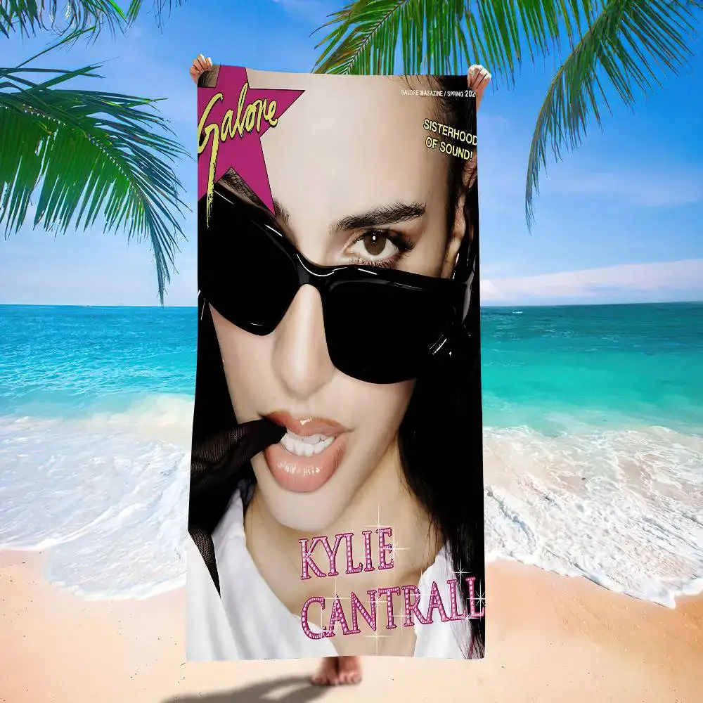 Kylie Cantrall Microfiber Printed Beach Towel Mountain Climbing Yoga Beach Swimming Running Absorbent Soft Towel