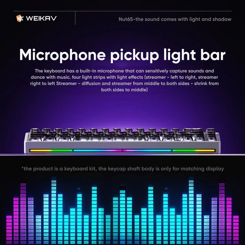 Imagen 2 del producto Lucky65 V3 Sugar65 NUT65 Teclado mecánico Kits de aluminio 68% diseño intercambio en caliente Rgb teclado para juegos junta Pc Gamer Mac Office