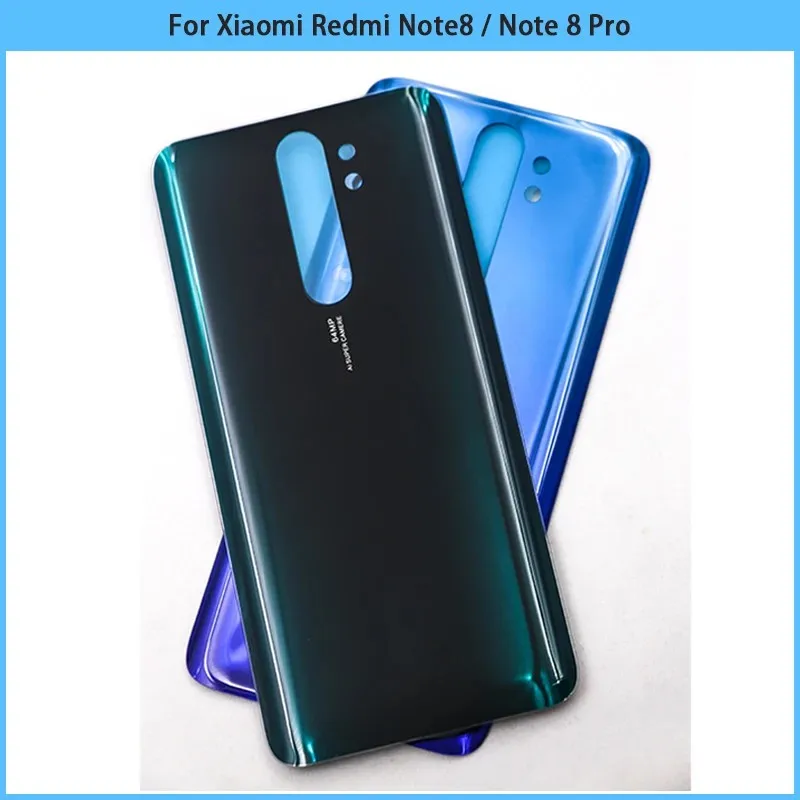 New For Xiaomi Redmi Note8 Note 8 Pro Battery Back Cover 3D Glass Panel For Redmi Note 8 Rear Door Housing Case Adhesive Replace