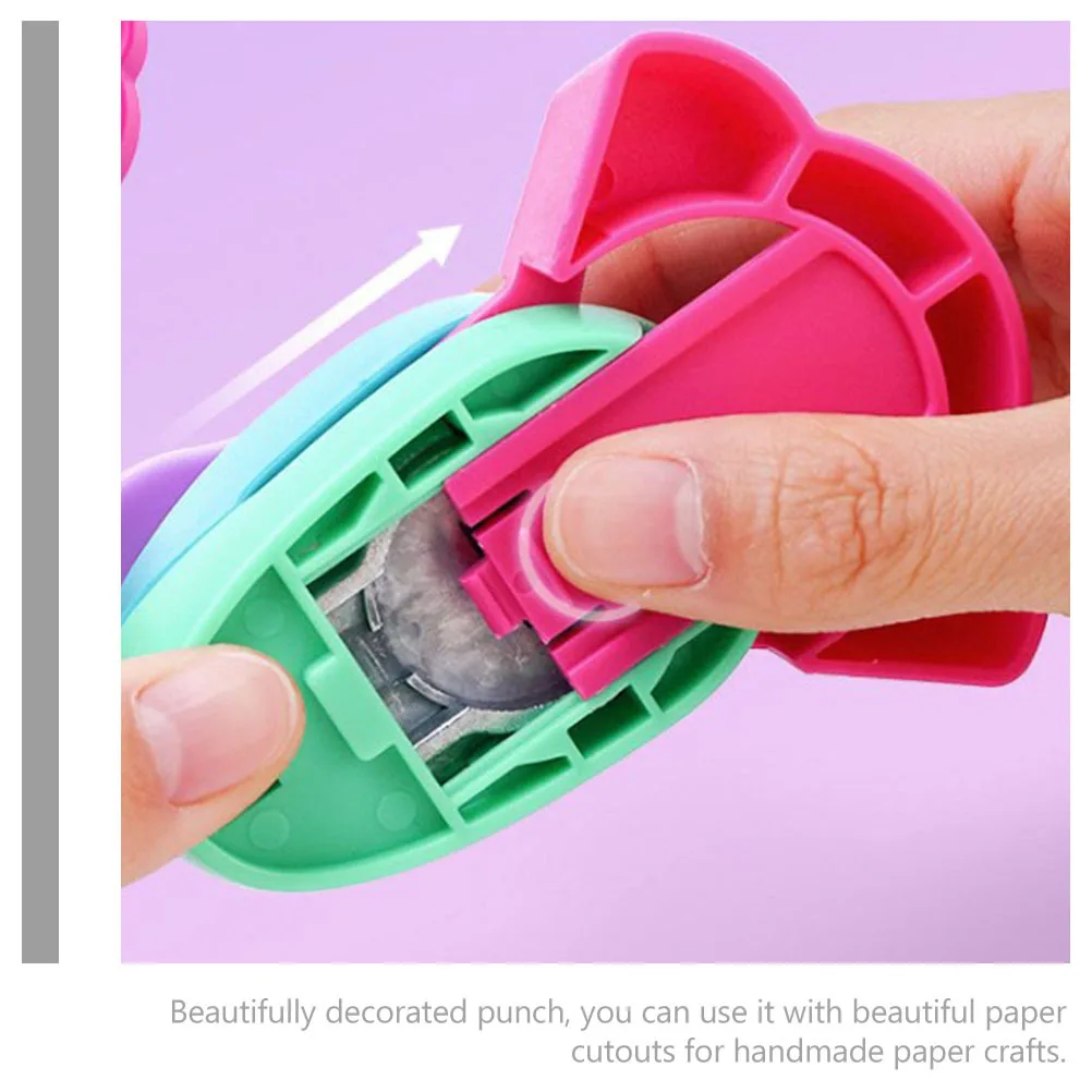 Prático perfurador de papel durável abs scrapbook ferramenta de artesanato para uso em escritório em casa perfurador de buraco artesanal