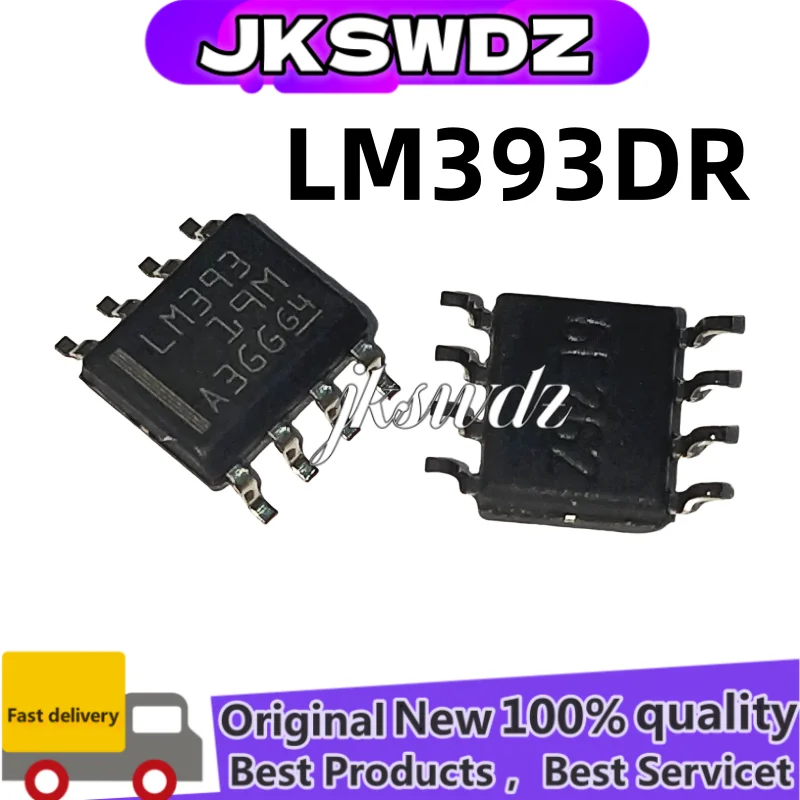 

50pcs/lot new original LM393 LM393DR LM393D SOP-8 Comparators Dual Differential