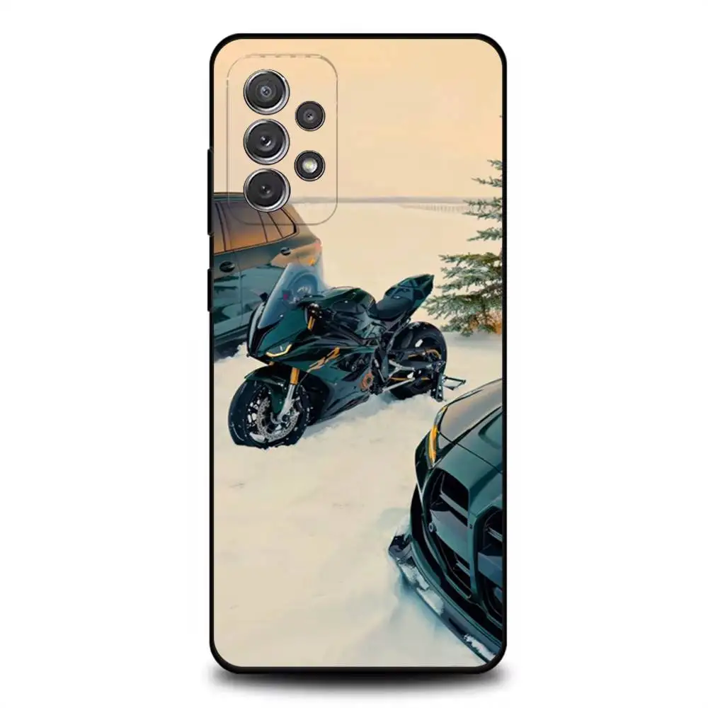 حافظة هاتف R1250R S1000RR لهاتف سامسونج S 25,24,23,22,30,21,10,9,Ultra,Plus,Lite,FE,4,5G حافظة ناعمة سوداء