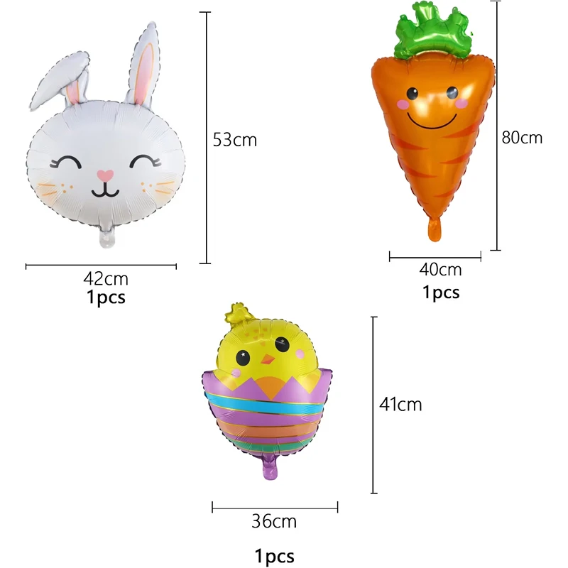 143 قطعة من بالونات قوس قزح لتزيين عيد الفصح السعيد، بالونات مطابقة من اللاتكس لحفلات عيد الفصح