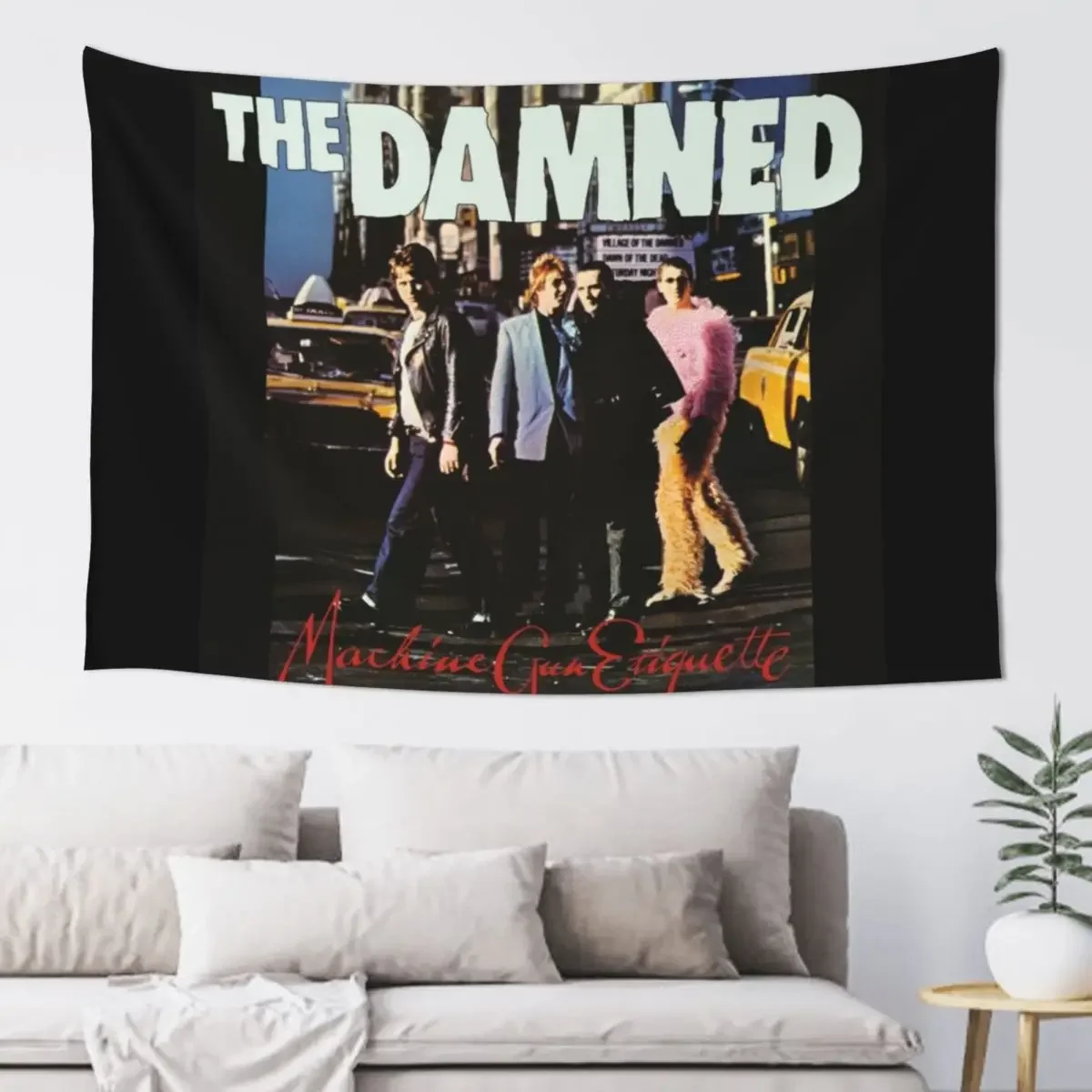 

The Damned machine gun etiquette 2 Tapestry Room Design Wall Carpet Aesthetic Room Decorations Tapestry