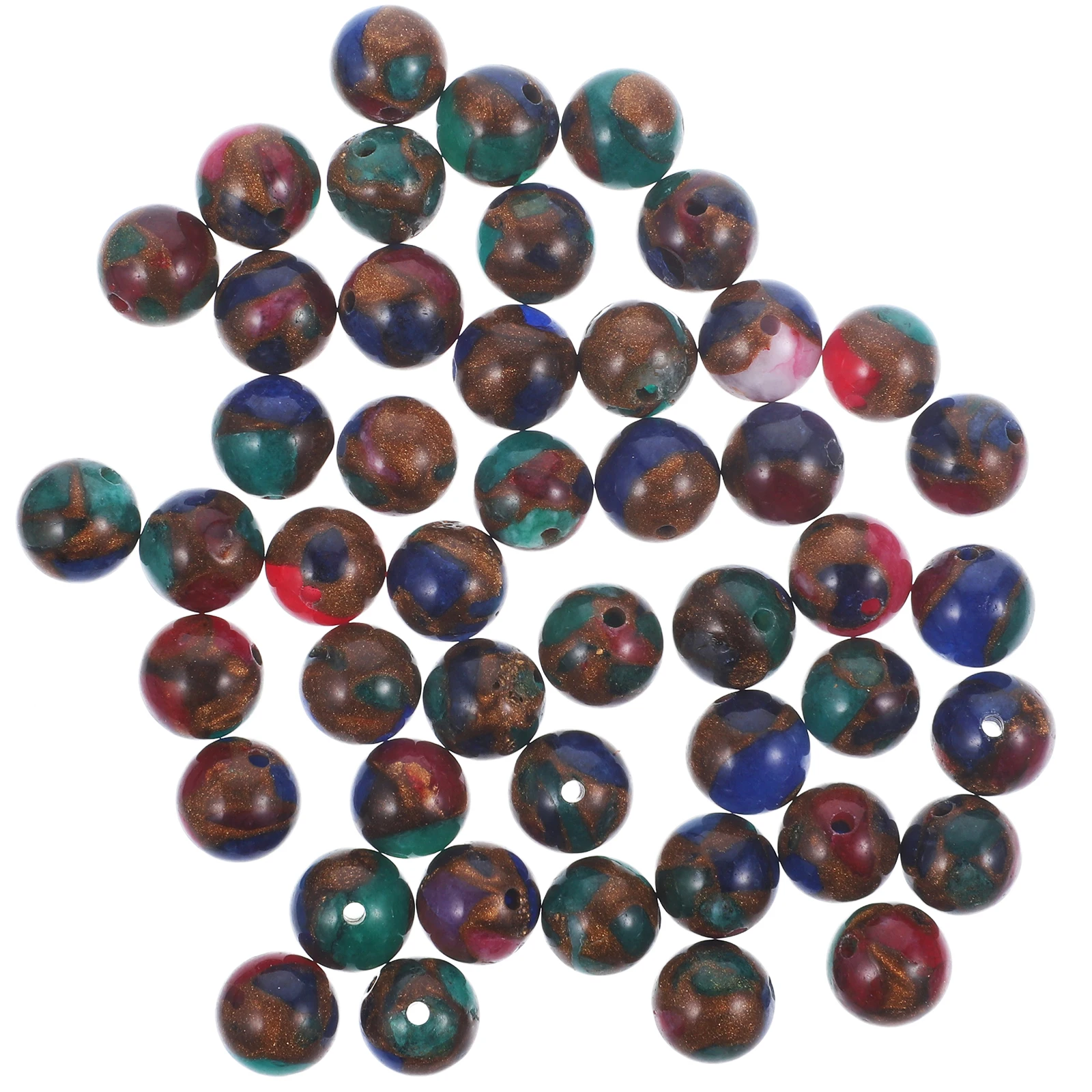 

Colorful Dispersion Beads Jewelry Charms Coloured for Making Bracelet Kit Crafts