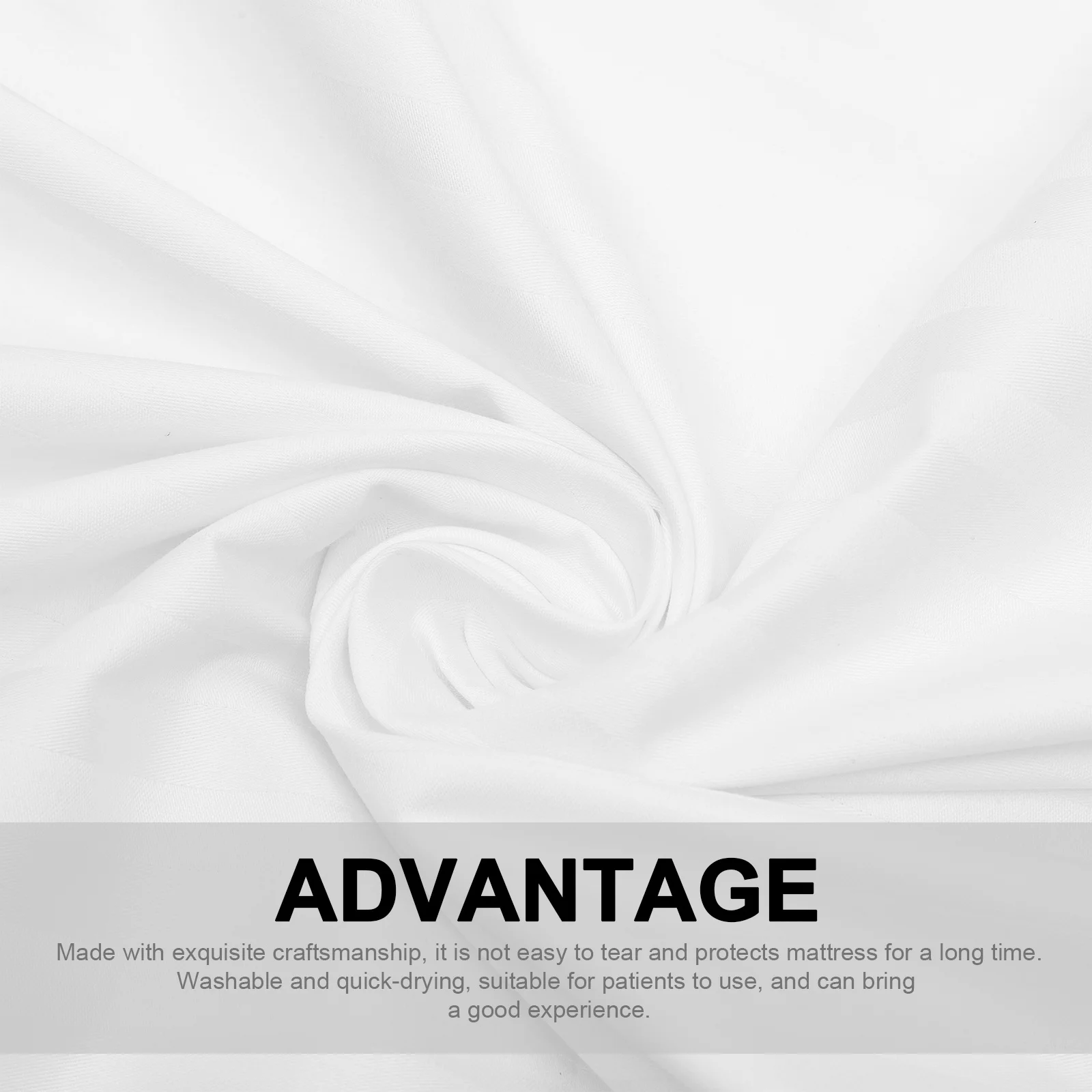 

Washable Bed Sheet for Hospital Fitted Sheet Quick Drying Breathable Design Easy Installation Practical Hospital Bed Sheets