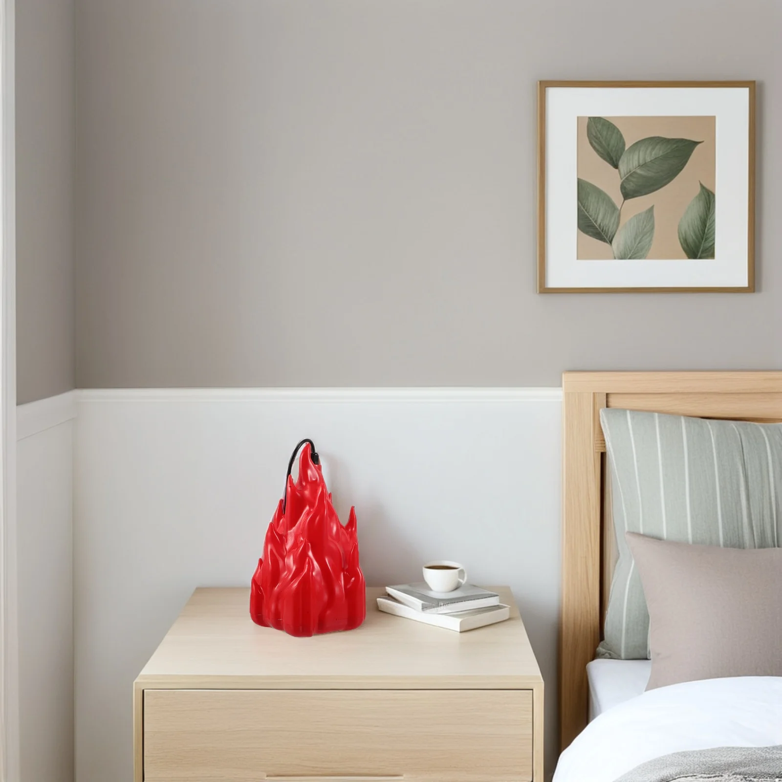 

Artificial Flame LED Lamp Realistic Fire Effect for Living Room Bedroom Event Settings Compact Design Easy to Carry