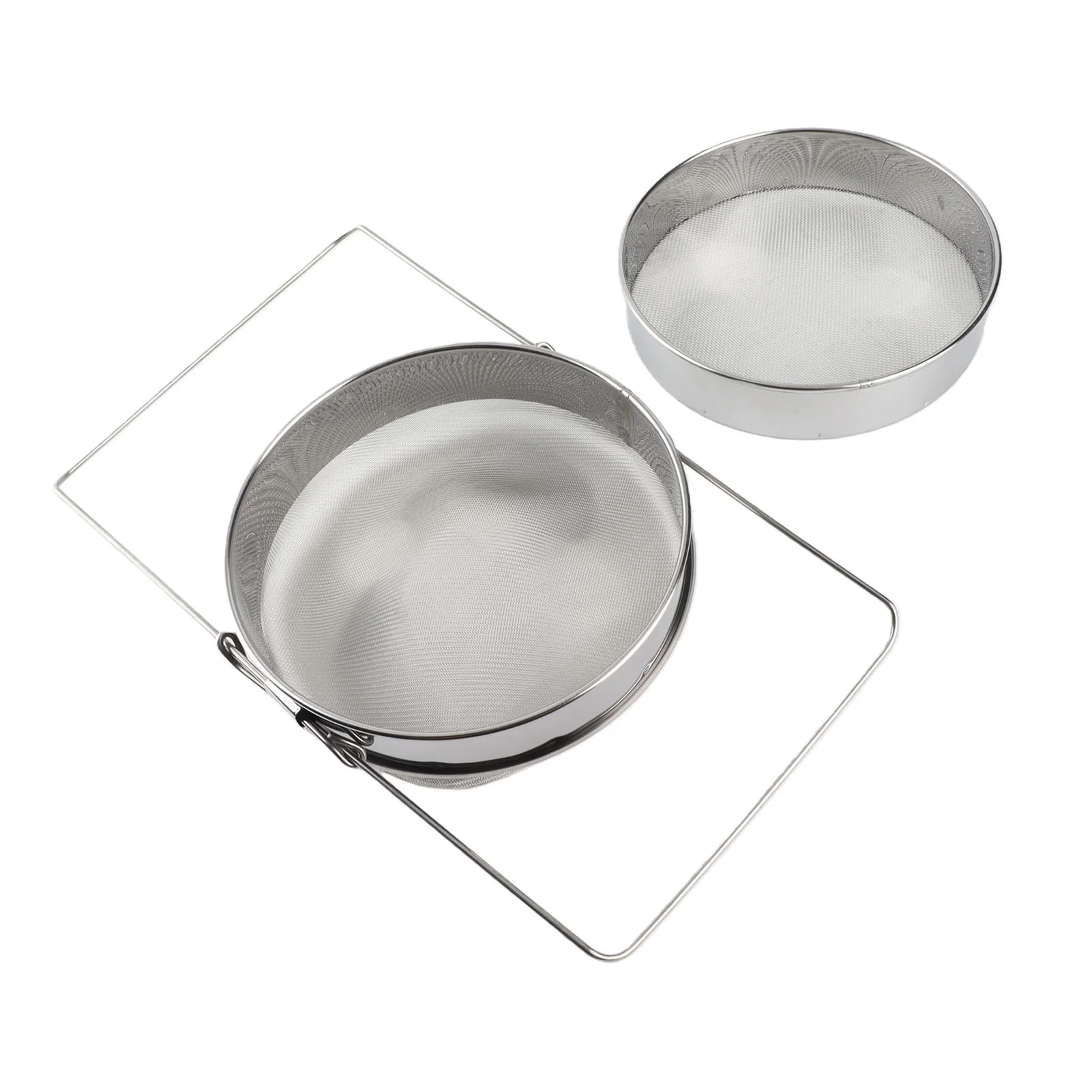 Honey Filter Stainless Steel Beekeeping Double Honey Sieve Strainer Apiary Equipment