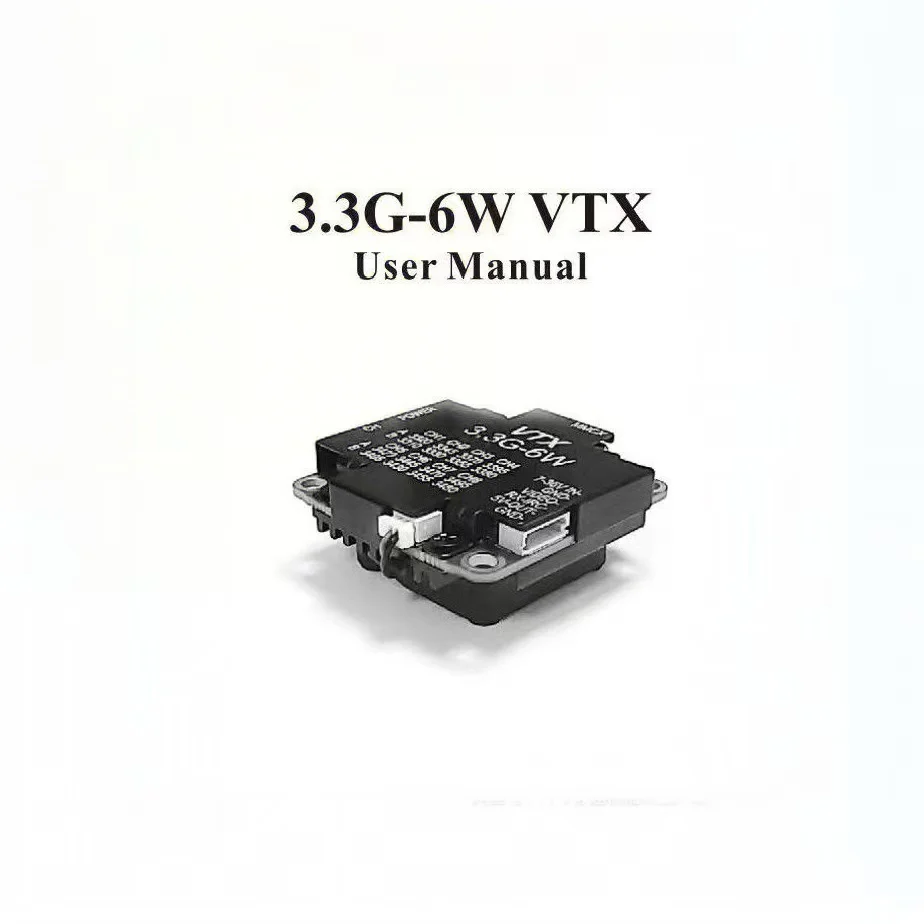 3.3GHz 6W VTX Analog Mapping Module Wireless Audio/Video Transmitter Analog Image Transmission Module 6W Video Transmitter