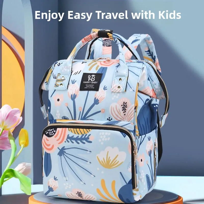 

Ultra-Light Large-Capacity Maternity Backpack Printed Women's Bag Multi-Functional Waterproof Diaper Bag for Pregnancy And Ba...