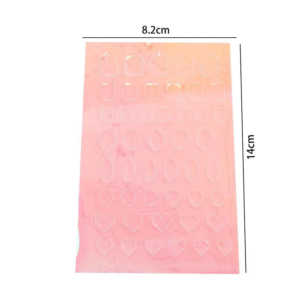 Self-Adhesive Manicure Candy Color Transfer Paper Nail Ice Cube Sticker Cellophane Paper Laser Nails Film Aurora Nail Foils