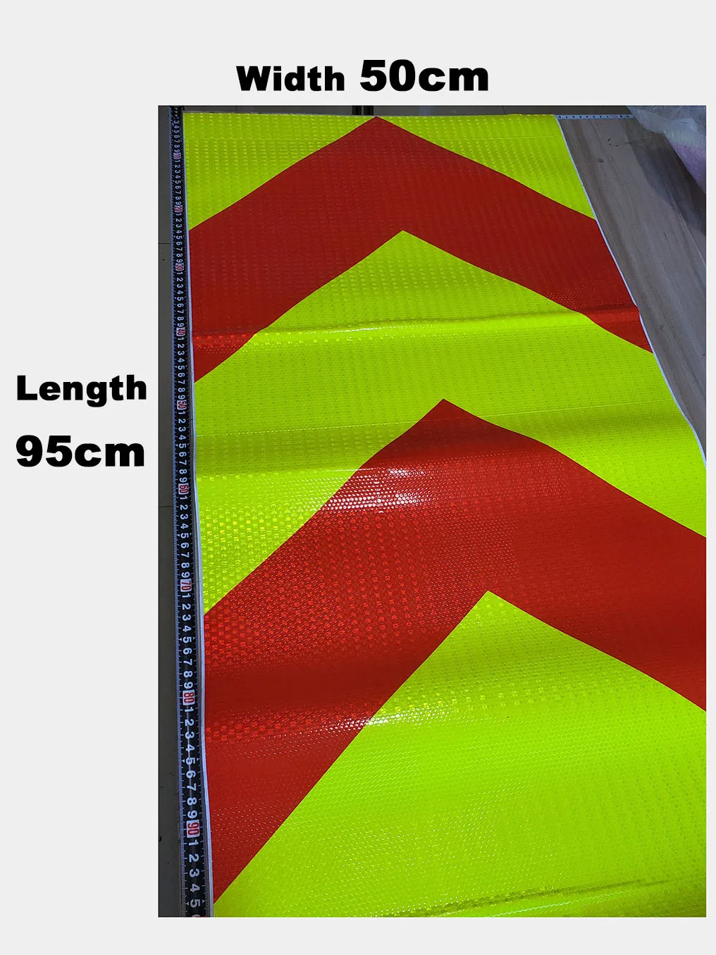 50cm width Arrow Reflective Sticker Night Safety Warning Road Guide Self-adhesive Tape