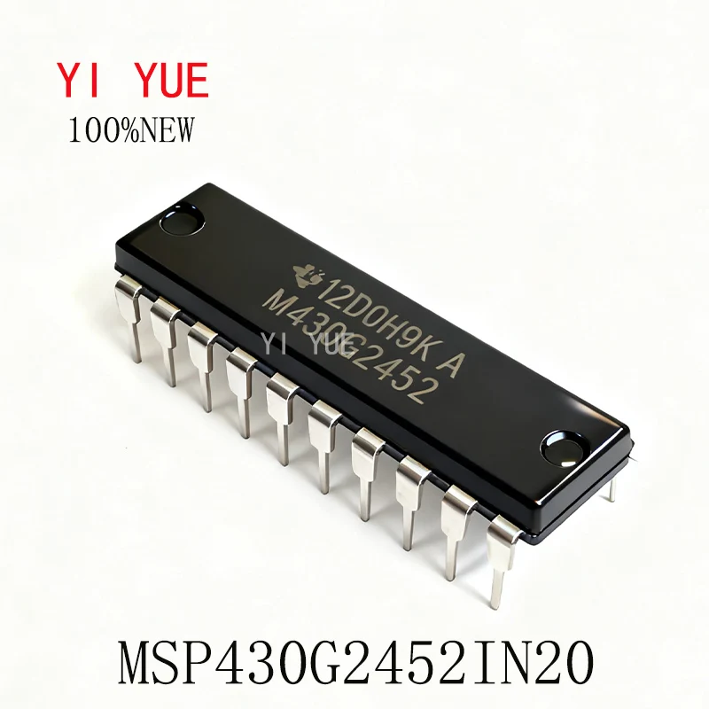 100% 새 제품 MSP430G2452IN20 DIP20 8KB 플래시 256B SPI/I2C 16MHz MCU