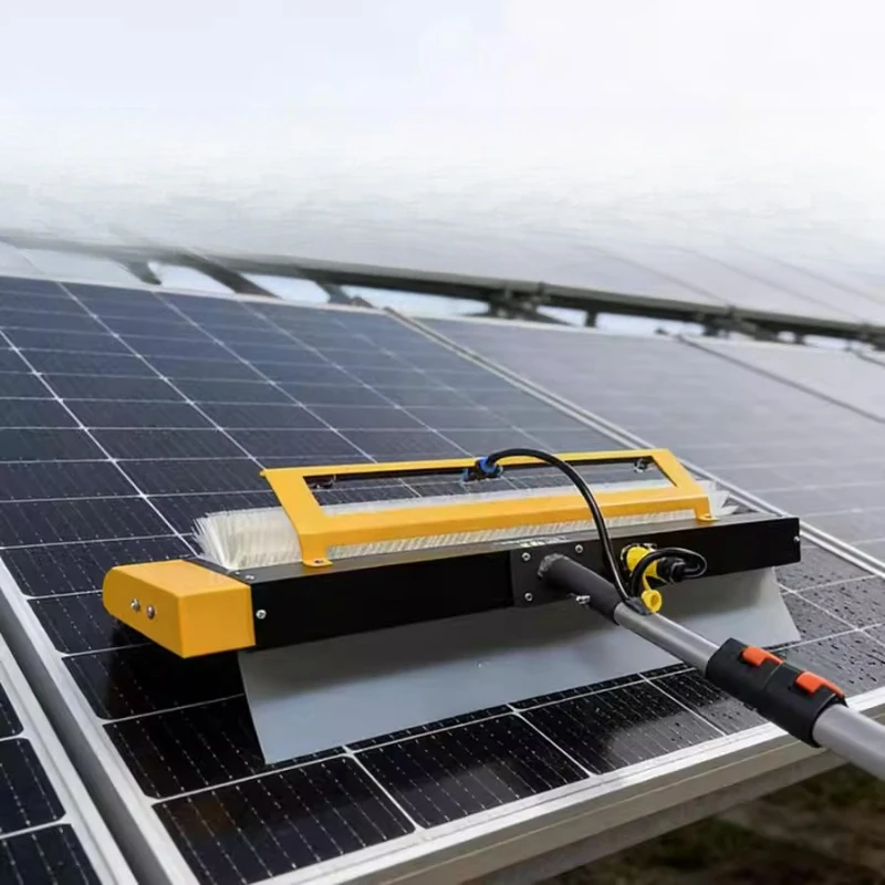 

Photovoltaic panel cleaning equipment Roller brush Dry cleaning Water washing Electric cleaning robot