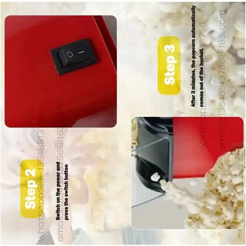 Fully Automatic Popcorn Machine For Home Kitchen Popcorn Makers Mini Popcorn Electric Household Appliance Machine