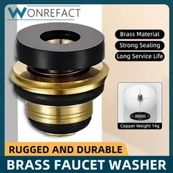 Brass Faucet Washer Sealing Ring Silicone Gasket Hot Cold Water Faucet Quick Mounting Unnecessary PTFE Sealing Tape Durable