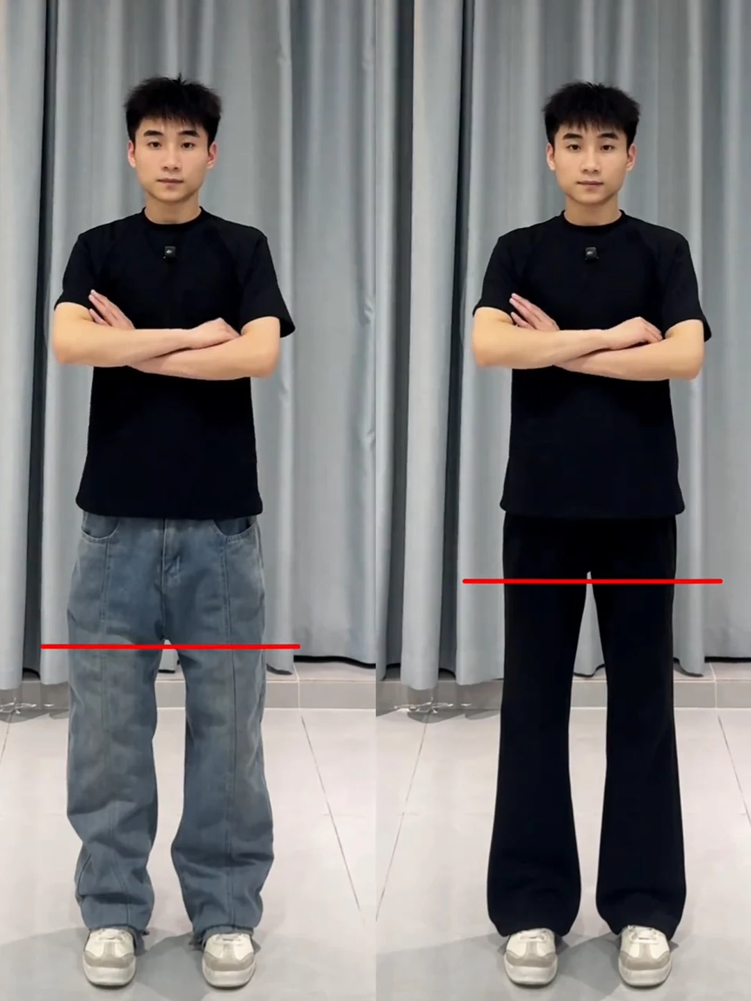 

Cleanfit Men's Casual Flared Pants Summer Drapey Straight Leg American High Street Rise Design Comfortable Loose Fit Trousers