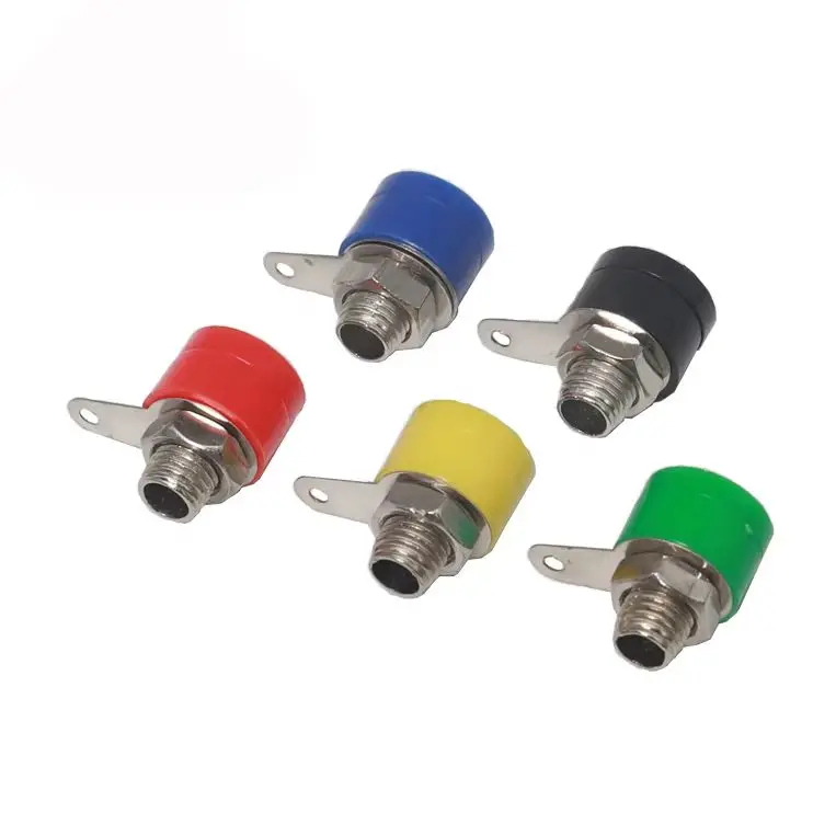 【15-5PCS】 4MM Multimeter Instrument Socket 4MM Binding Post Banana Socket Panel Mount Test Probe Connector