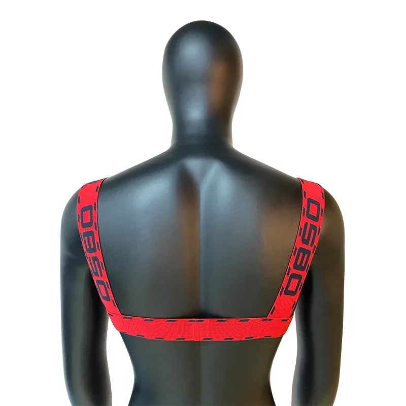 0850 alça de ombro para homens sexy colete arnês com tiras festa gay corpo peito halter club wear tanques elástico bondage