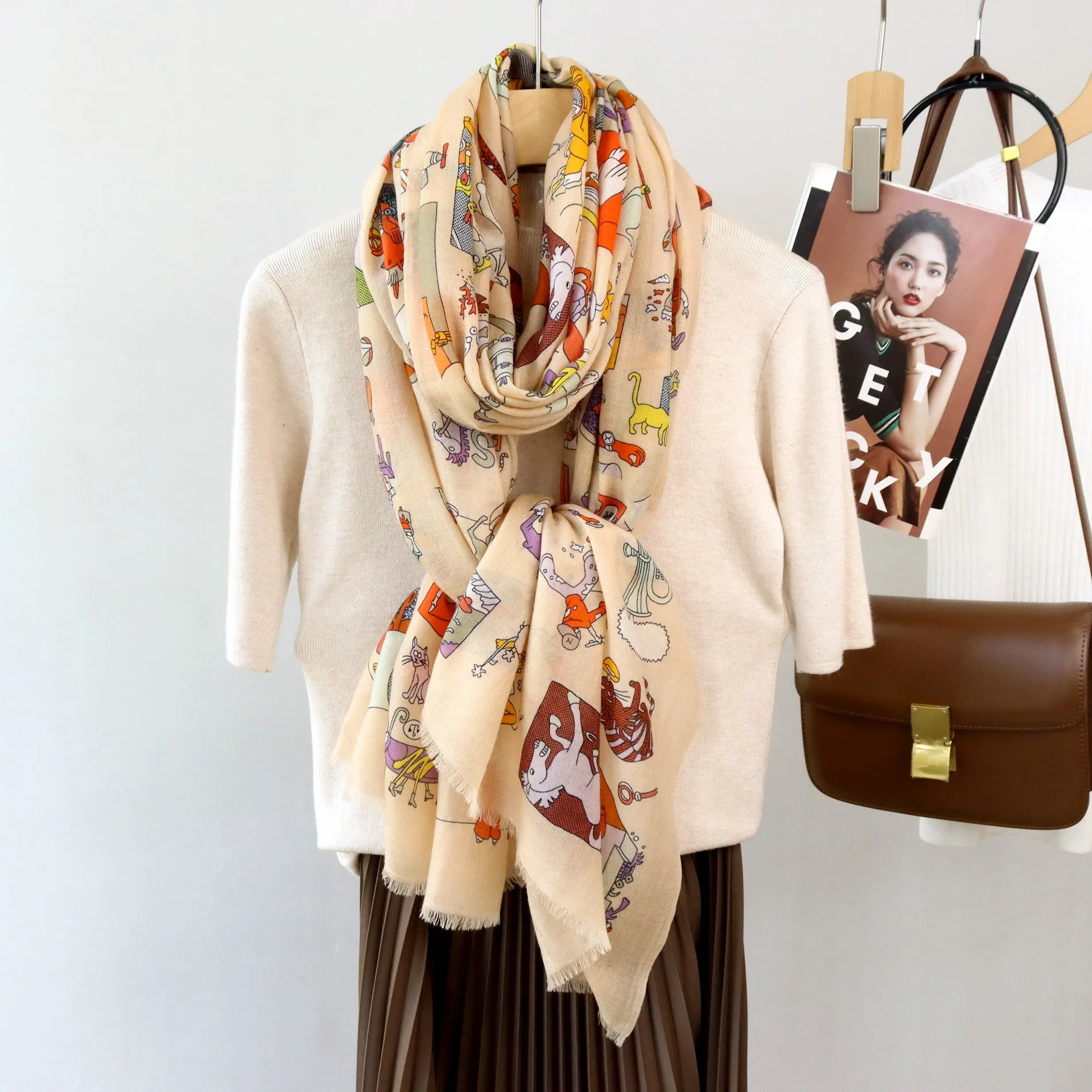 

Winter Large Scarf For Women Luxury Cashmere Scarves Pashmina Shawl Winter Foulard Hiver Femme Cachemire 200 100cm