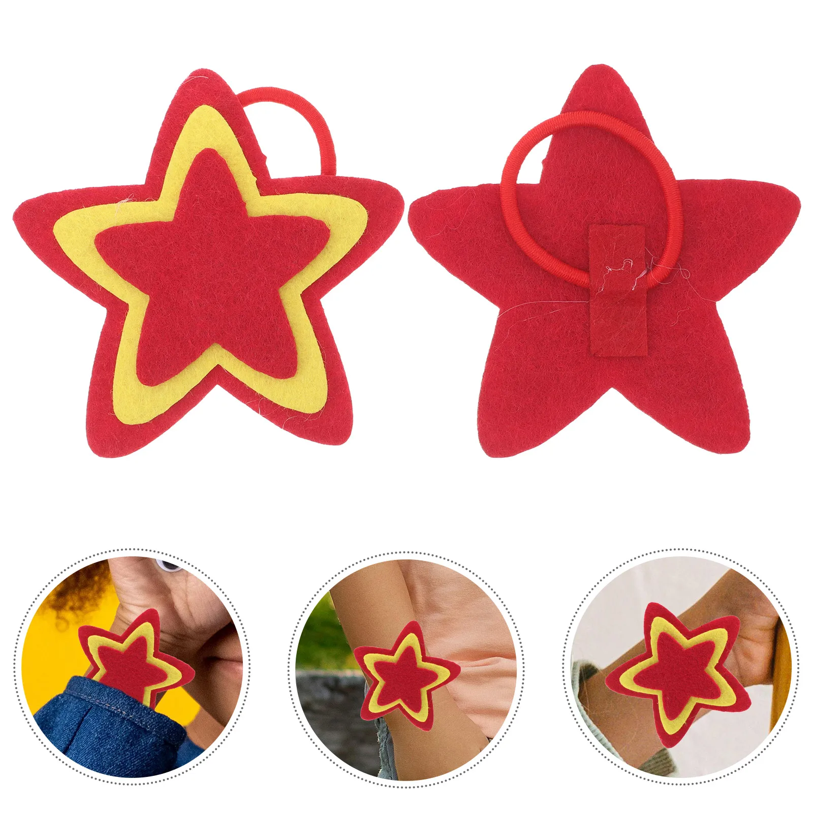 

2pcs Wrist Flower Bracelet Corsage Cuff Elastic Bands Kids Dance Performance Party Favors Slap Wristlets Classroom Carpet